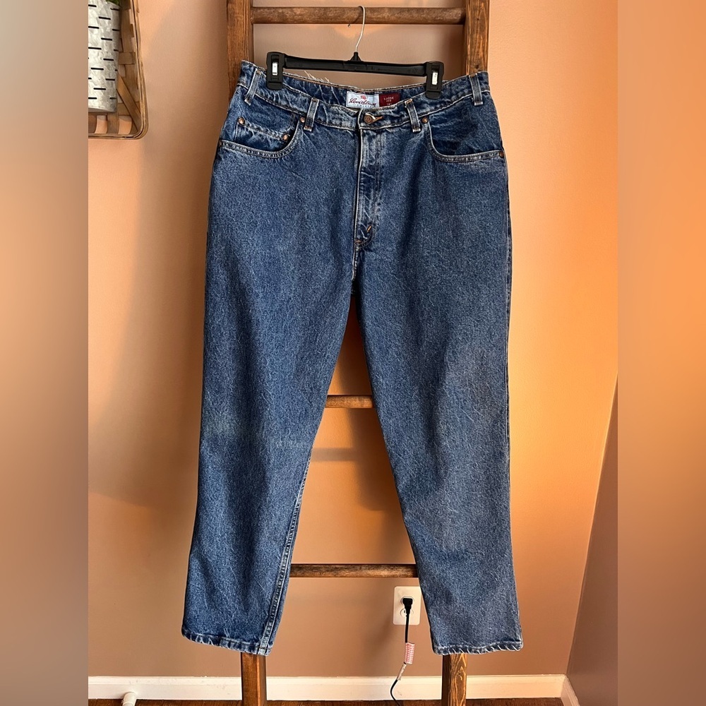 Levi's Vintage Orange Tab 545 Men's Straight Blue Jeans 38x29